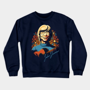 John Denver -  Retro Fan Artwork Crewneck Sweatshirt